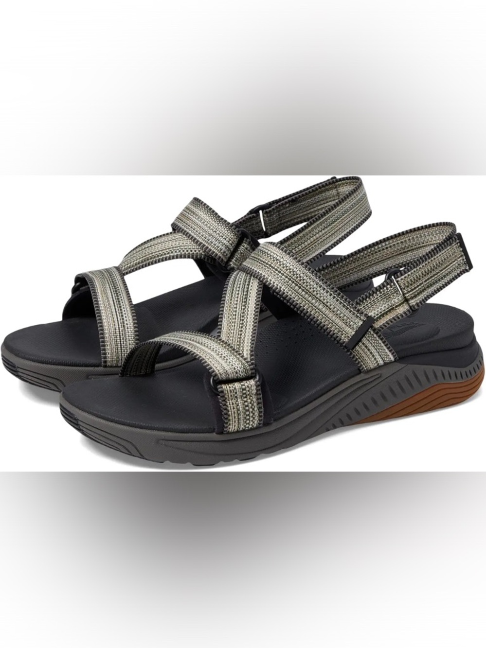 Dansko Rayna gray web strappy comfort sandals new in box euro 42 10.5-11m